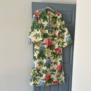 Oleander Textile Bell Sleeve Long Sleeve Caftan Kaftan